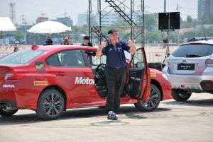 Russell Swift in Subaru WRX 2016 Bangkok International Motor Show - Motor Image, TC Subaru