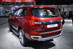 Ford Everest Rear View 33rd Thailand International Motor Expo 2016