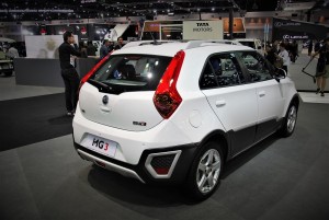 MG 3 White Rear View 33rd Thailand International Motor Expo 2016