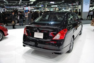 Nissan Almera Rear View 33rd Thailand International Motor Expo 2016