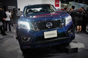 Nissan Navara Blue Front 33rd Thailand International Motor Expo 2016