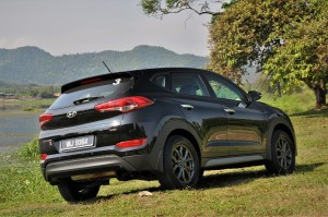 Hyundai Tucson 1.6L T-GDI Turbo Petrol Rear View, Malaysia 2017