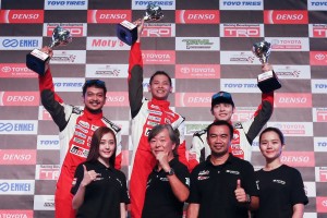 Toyota Gazoo Racing Vios Challenge Overall champs Promotional Class Shawn Lee, Shukri, Danny Koo