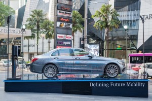 Mercedes-Benz C 350 e EQ Power showcasing outside Pavilion KL - Copy