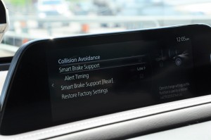 Mazda Connect Infotainment System_Screen_Menu_i-Activsense_Collision Avoidance
